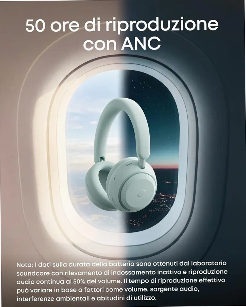 soundcore Space 2 | Cuffie Noise Cancelling per il comfort di tutto il giorno