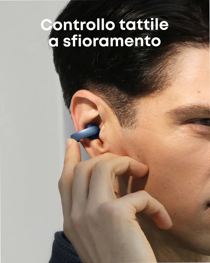 soundcore AeroClip |Auricolari open‑ear clip‑on con comfort adattivo