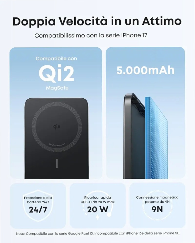 Anker MagGo Power Bank Magsafe 10000 mAh+Anker Nano Power Bank Magsafe 5000 mAh