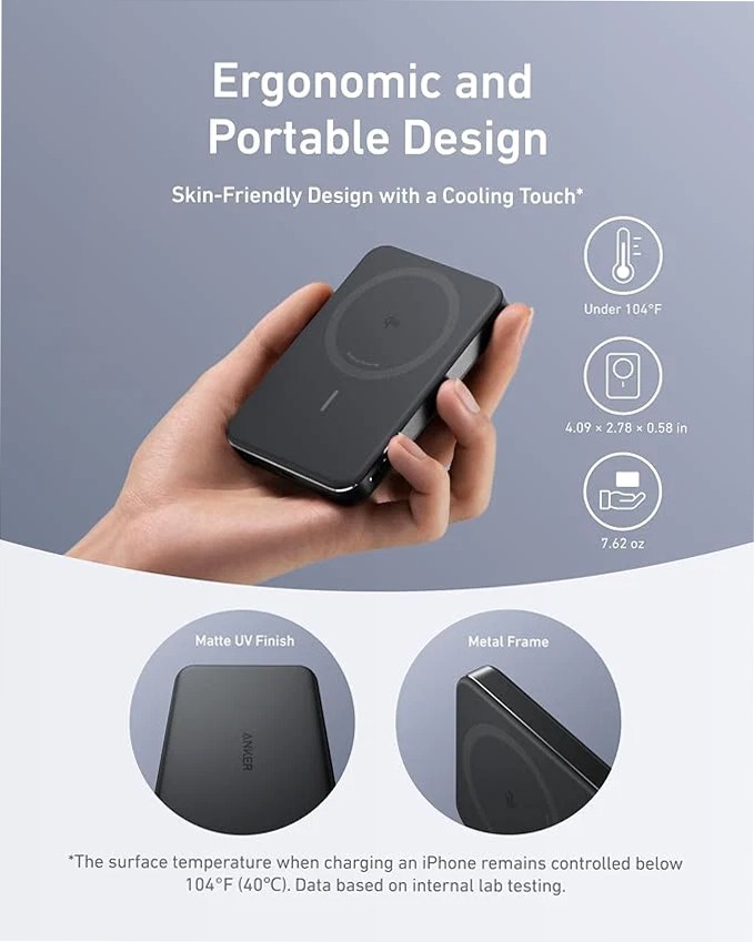 Anker MagGo Power Bank Magsafe 10000 mAh+Anker Nano Power Bank Magsafe 5000 mAh