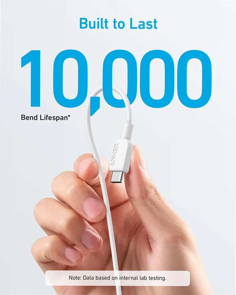 Cavo Anker 310 da USB-C a USB-C (3 piedi) POS
