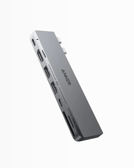 Hub USB-C Anker 547 (7 in 2, per MacBook)