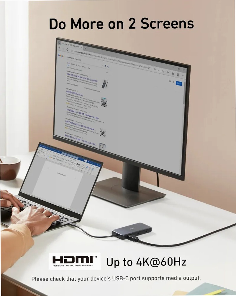 Hub USB-C Anker 555 (8 in 1)