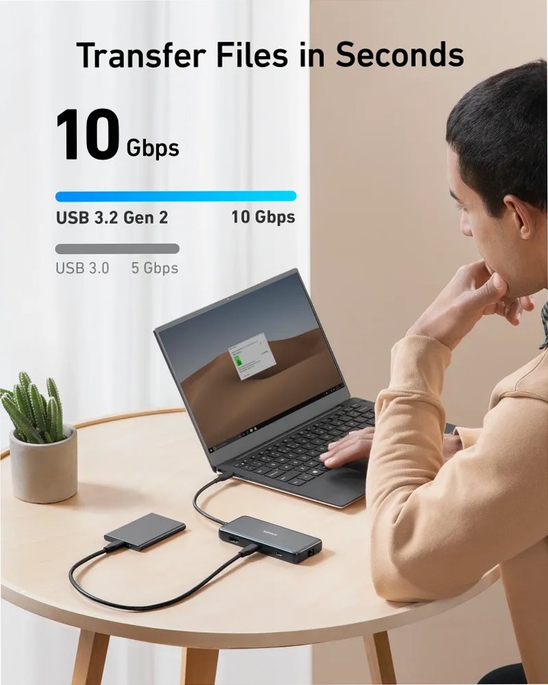 Hub USB-C Anker 555 (8 in 1)