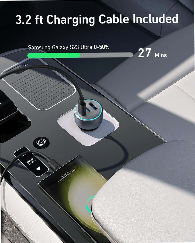 Caricabatterie da auto Anker 535 (67 W)