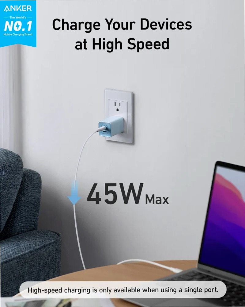 Caricabatterie Anker 523 (Nano 3, 47W)