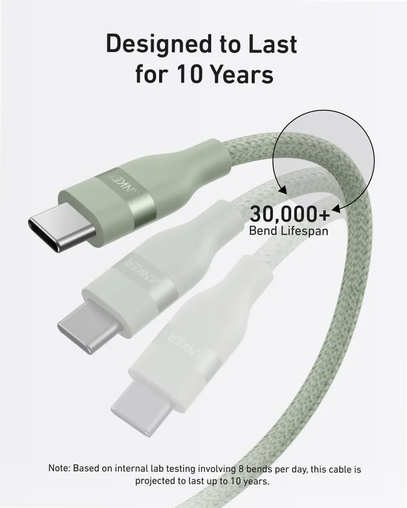 Cavo Anker da USB-C a USB-C (240 W, intrecciato riciclato)