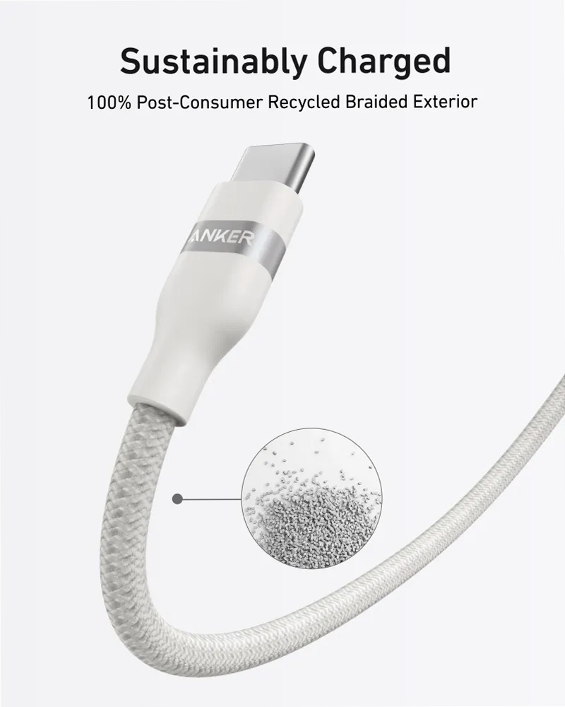 Cavo Anker da USB-C a USB-C (240 W, intrecciato riciclato)