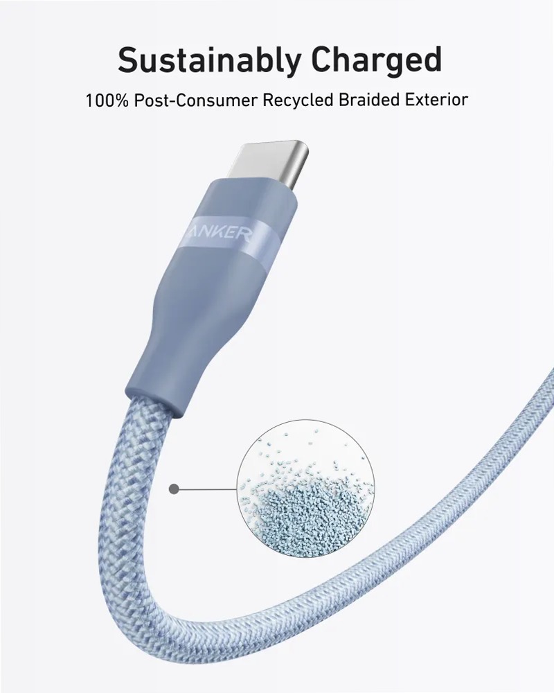 Cavo Anker da USB-C a USB-C (240 W, intrecciato riciclato)