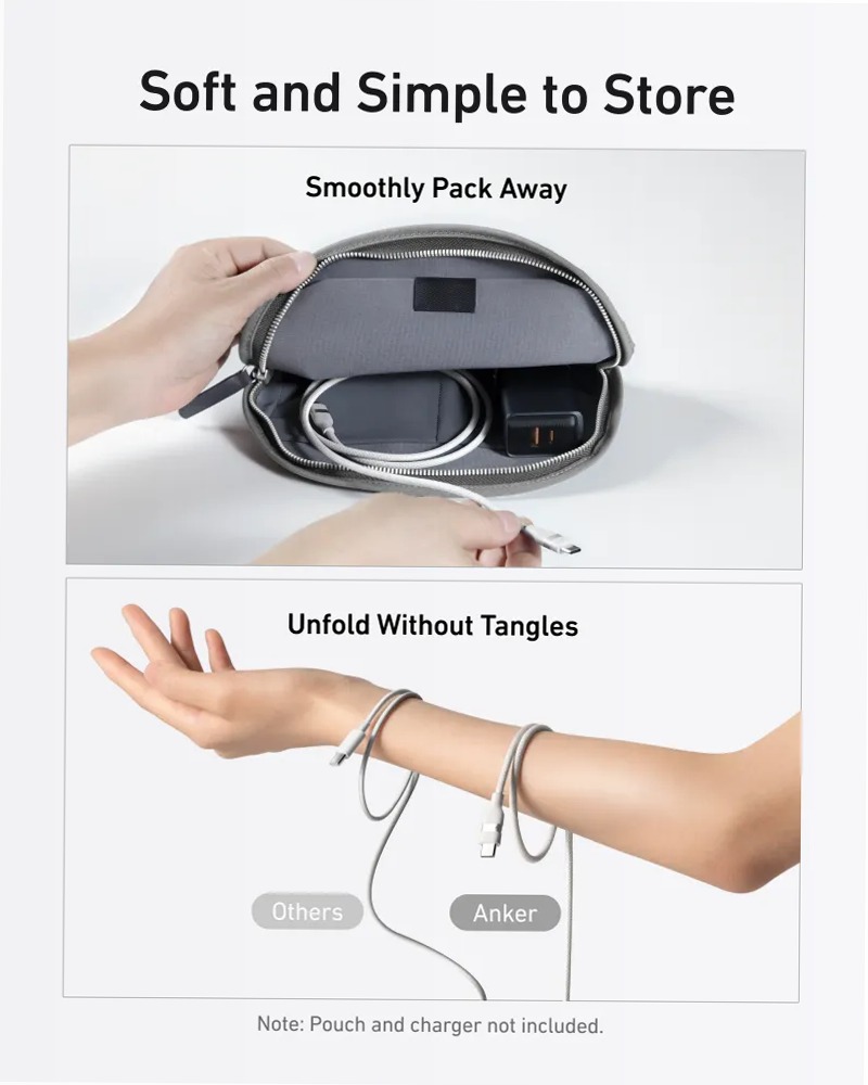 Cavo Anker da USB-C a USB-C (240 W, intrecciato riciclato)