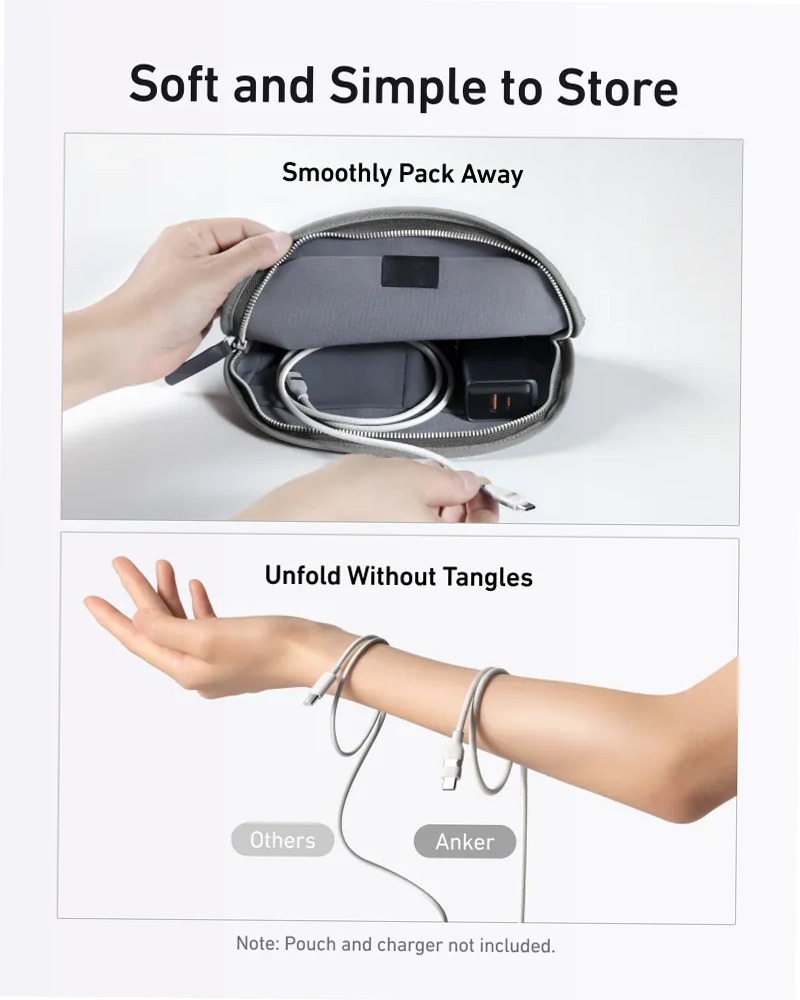 Cavo Anker da USB-C a USB-C (240 W, intrecciato riciclato)