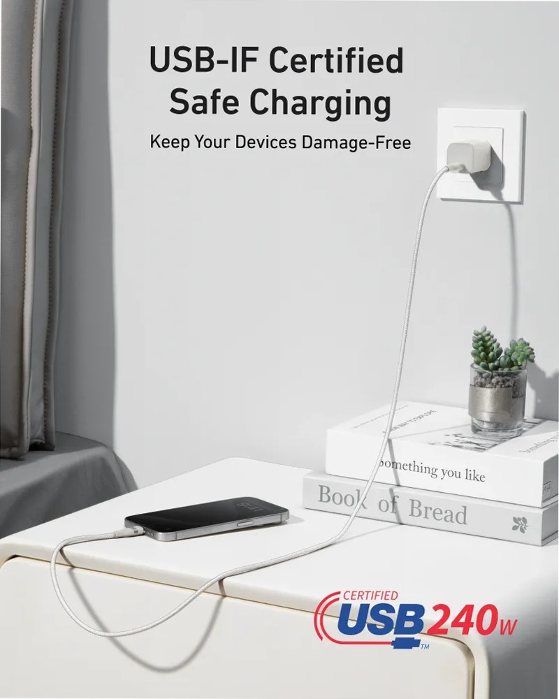 Cavo Anker da USB-C a USB-C (240 W, intrecciato riciclato)
