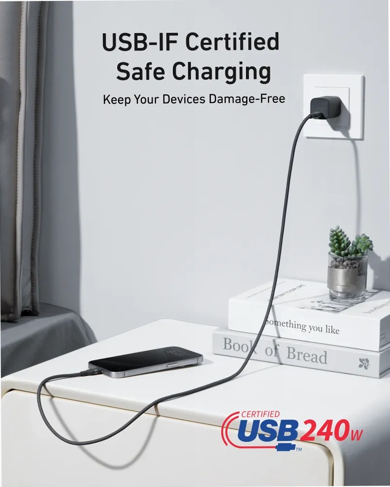 Cavo Anker da USB-C a USB-C (240 W, intrecciato riciclato)