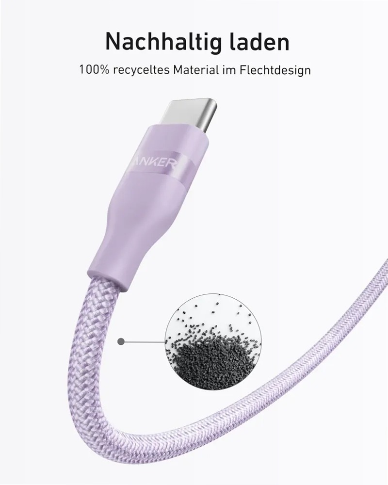 Cavo Anker da USB-C a USB-C (240 W, intrecciato riciclato)