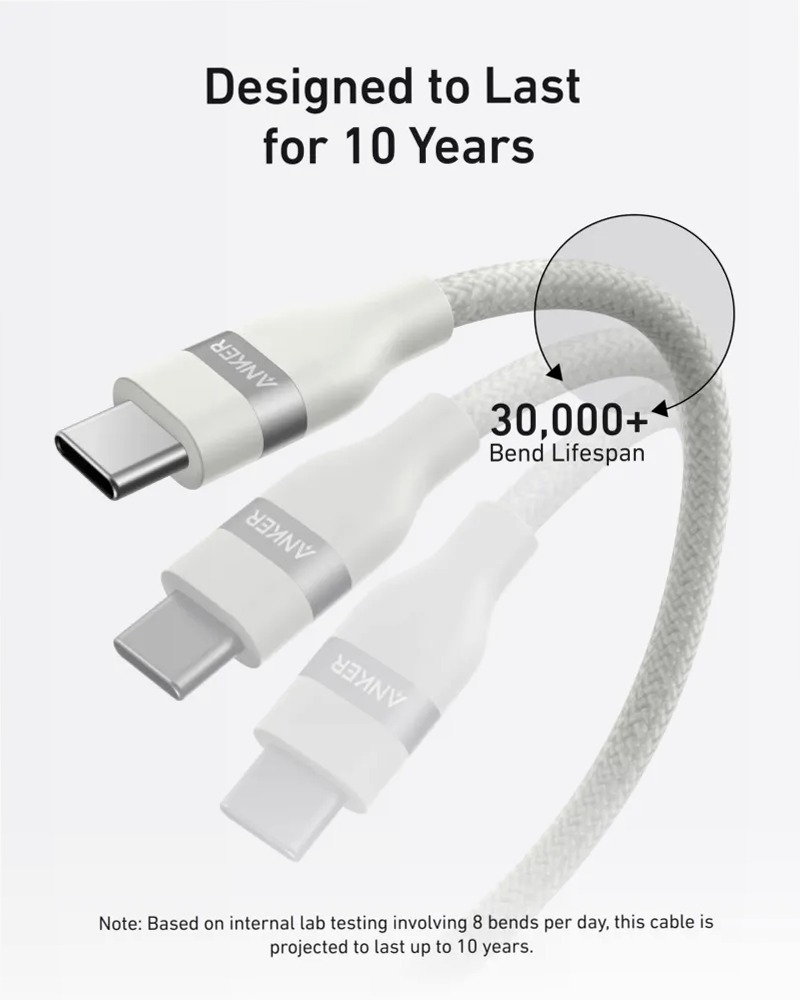 Cavo Anker da USB-C a USB-C (240 W, intrecciato riciclato)