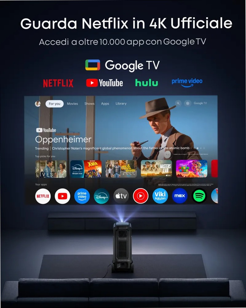 Nebula X1 Pro 4K Proiettore | Primo Home Theatre mobile al mondo