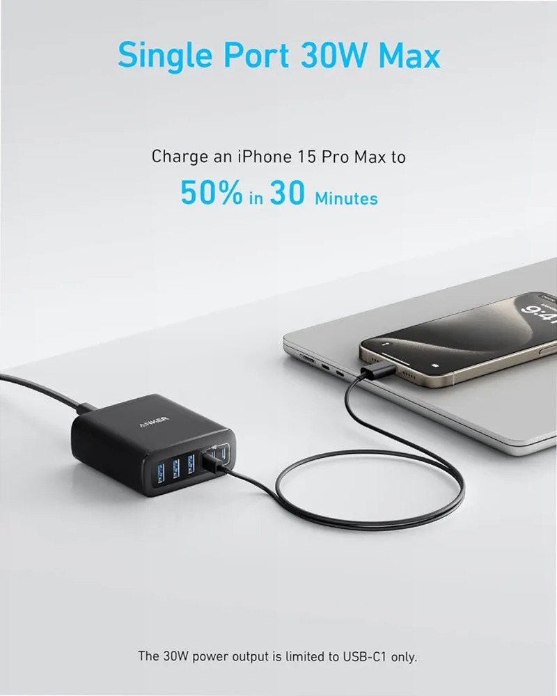 Anker Caricatore (112 W, 6 porte, GaN)