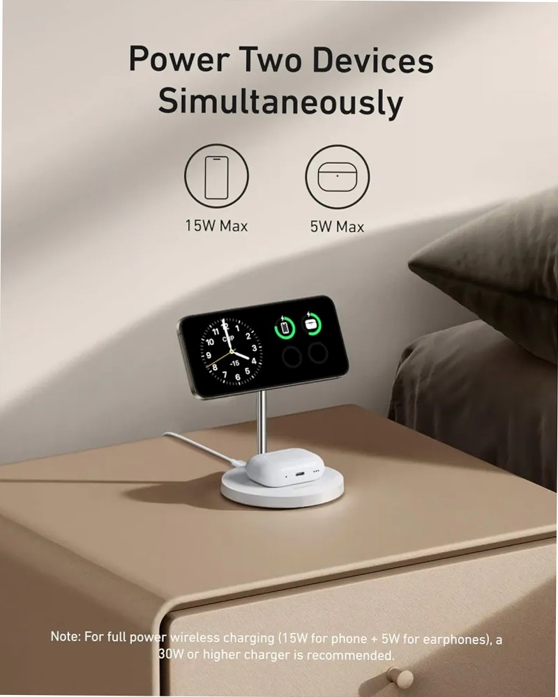 Caricabatterie wireless Anker MagGo (supporto 2 in 1)