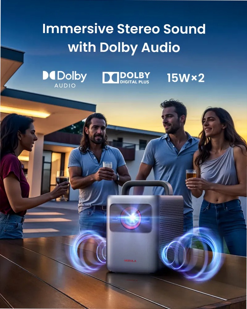 Nebula Cosmos 4K SE | Proiettore Dolby Vision con Google TV