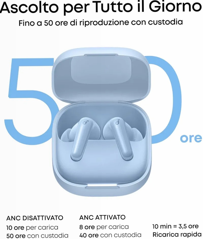 soundcore P31i | Auricolari Wireless con ANC Adattiva Immersiva