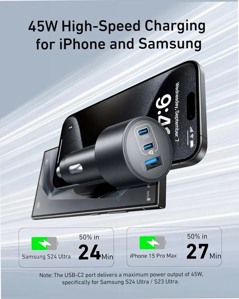 Anker Caricatore per Auto (167,5 W, 3 Porte)