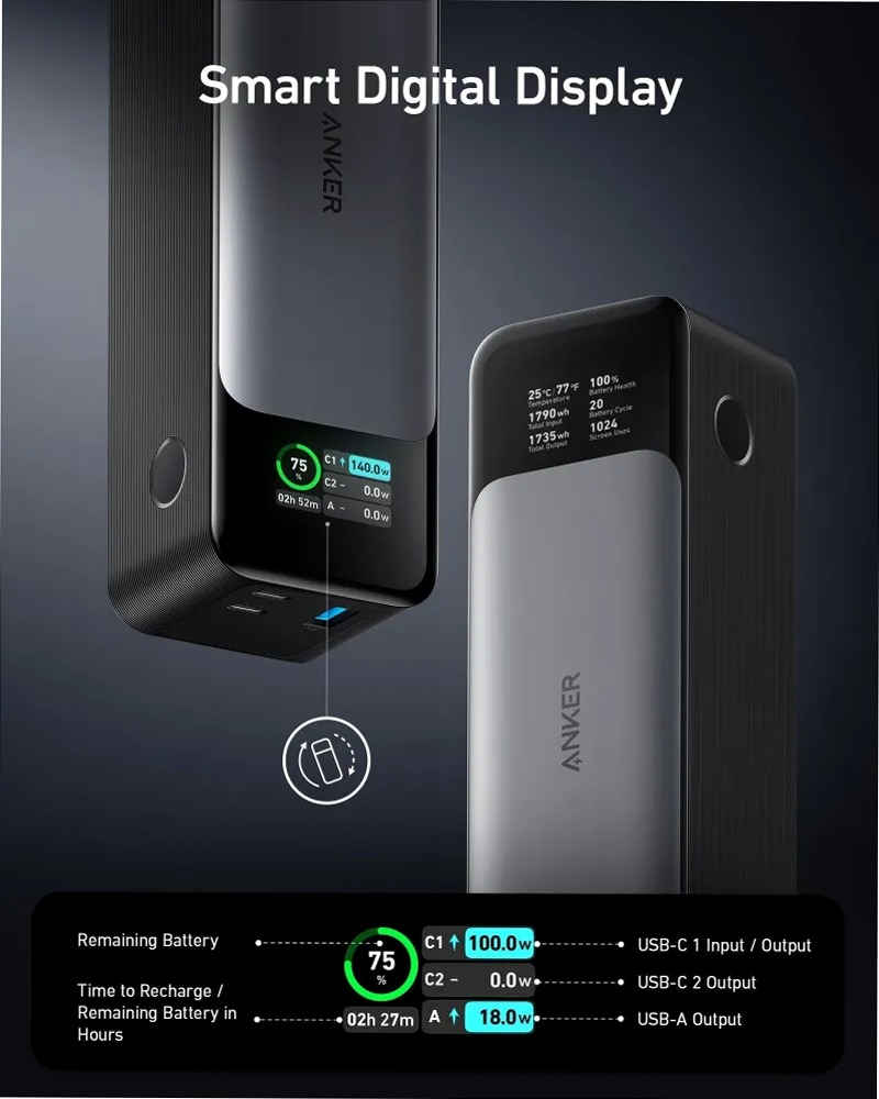 Power Bank Anker 737 (PowerCore 24K)