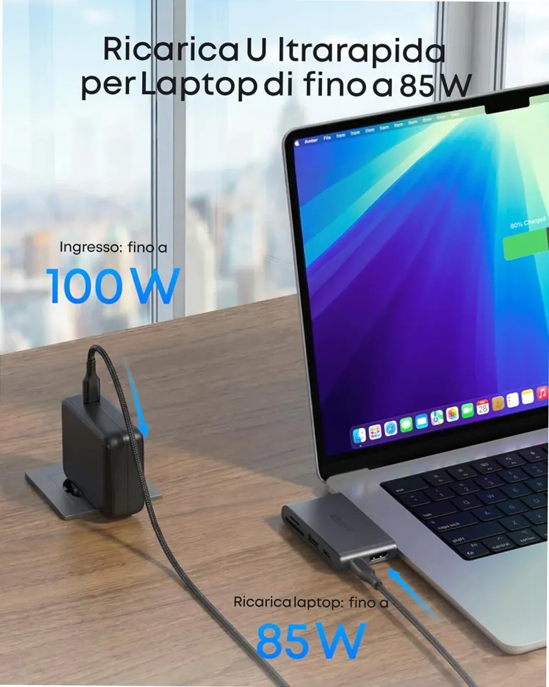 Anker Nano USB-C Hub (6-in-1, 5Gbps)