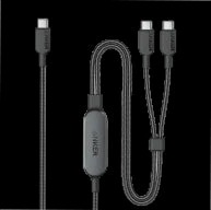 Cavo Anker 2 in 1 da USB-C a USB-C (1,2 m, 140 W, intrecciato)