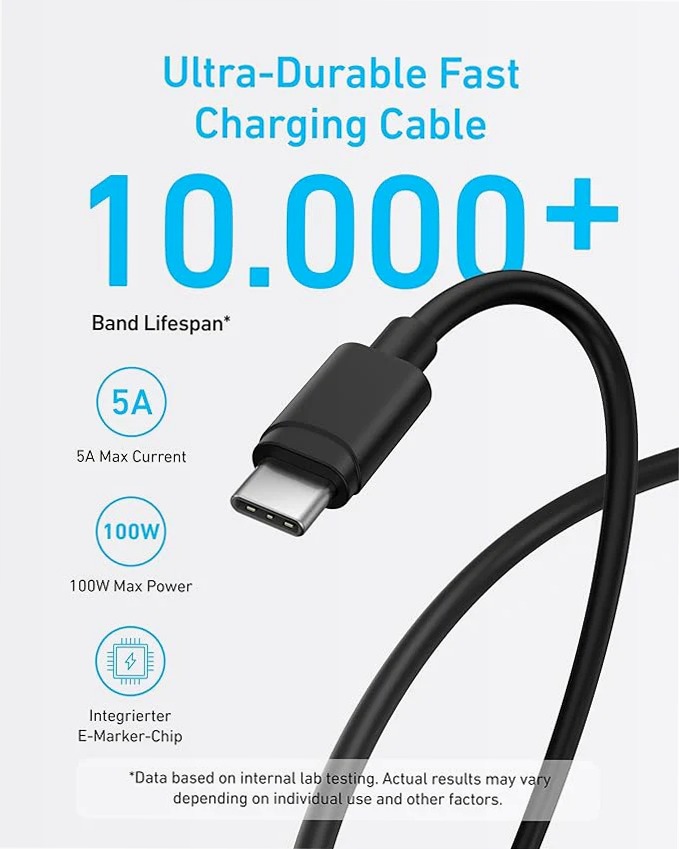 Caricabatterie rapido Anker USB-C da 45 W