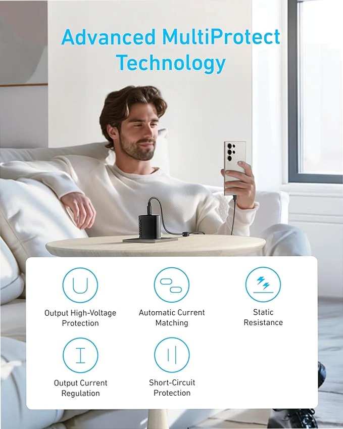Caricabatterie rapido Anker USB-C da 45 W