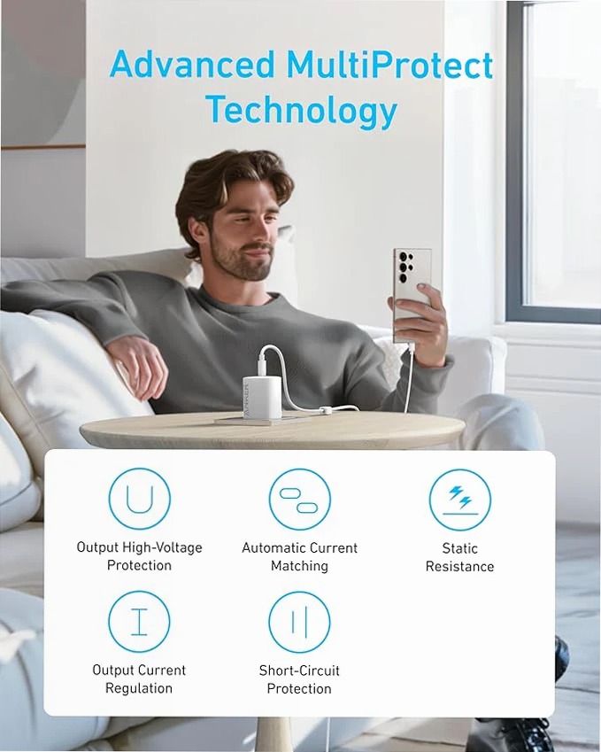 Caricabatterie rapido Anker USB-C da 45 W