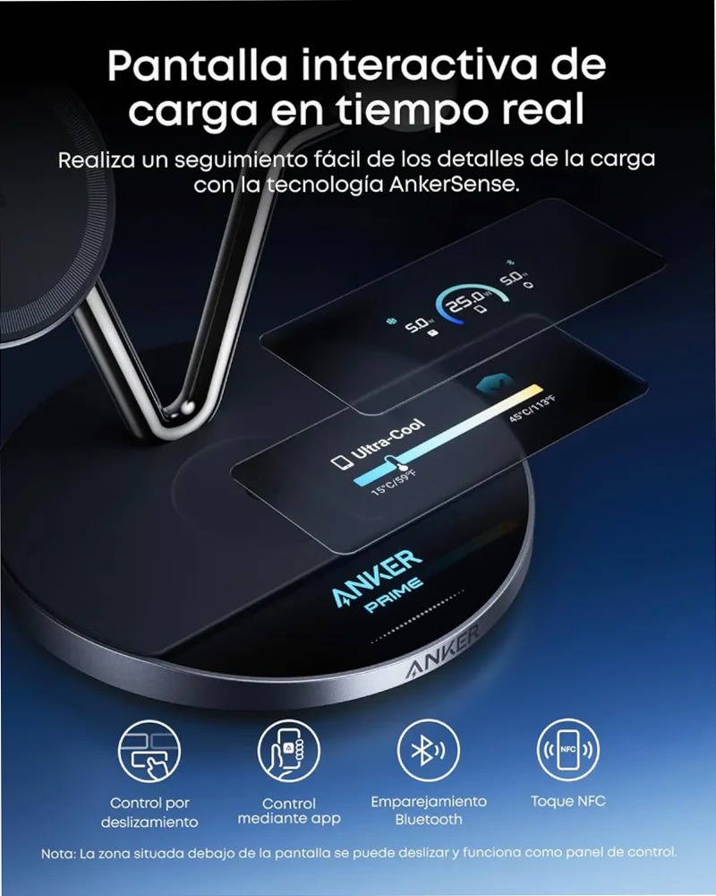 Anker Prime Stazione di Ricarica Wireless(Supporto 3 in 1)