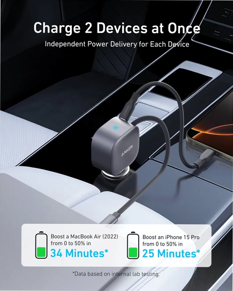 Caricabatterie per auto Anker Nano 75W