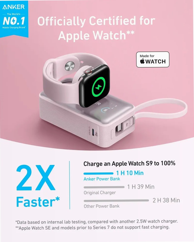Anker MagGo Power Bank (10K, 35W, per Apple Watch)