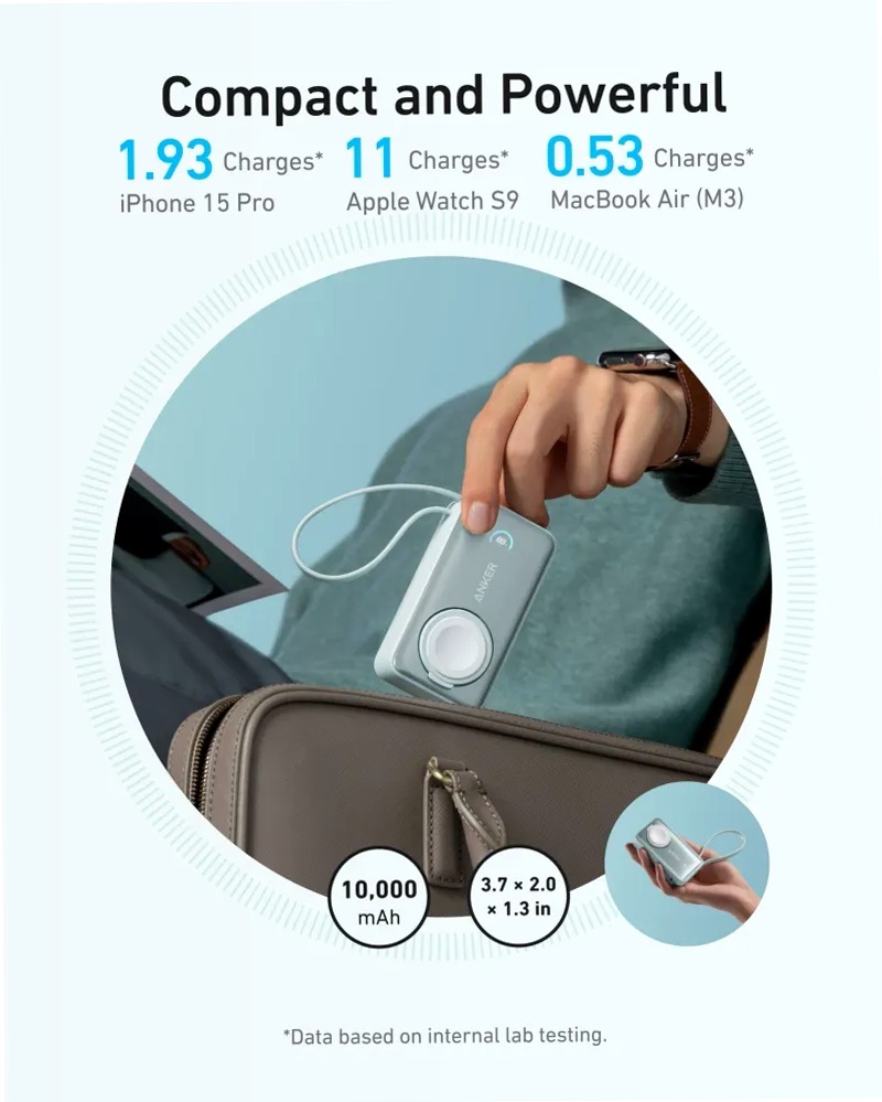 Anker MagGo Power Bank (10K, 35W, per Apple Watch)