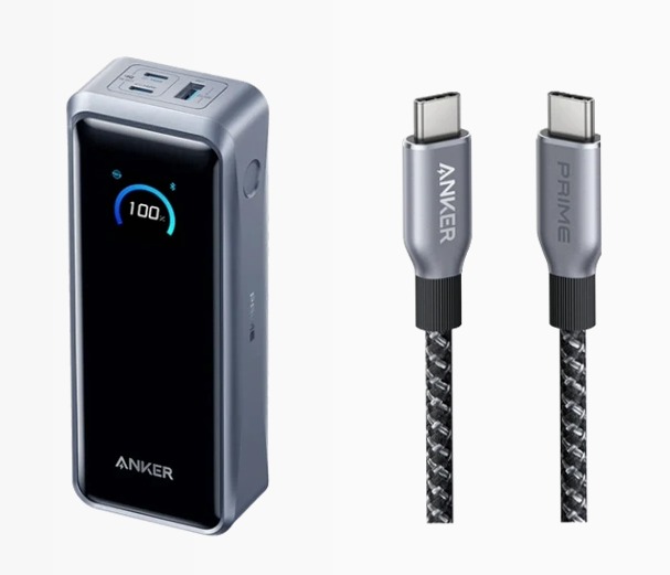 Anker Prime Powerbank (26K, 300W)+Cavo Anker Prime da USB-C a USB-C