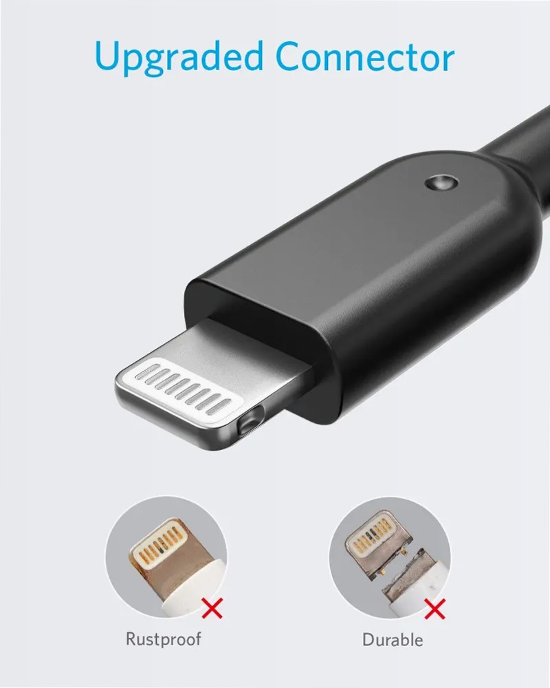 Cavo Anker 321 da USB-A a Lightning (0,9 m / 1,8 m / 3 m)