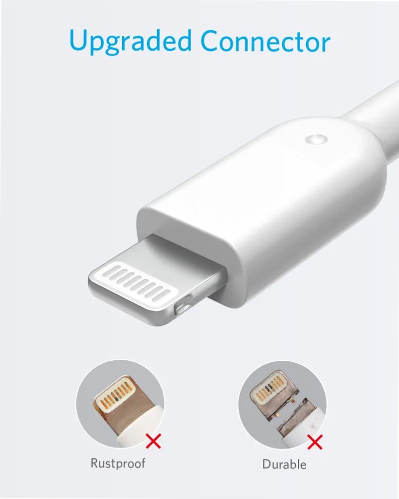 Cavo Anker 321 da USB-A a Lightning (0,9 m / 1,8 m / 3 m)