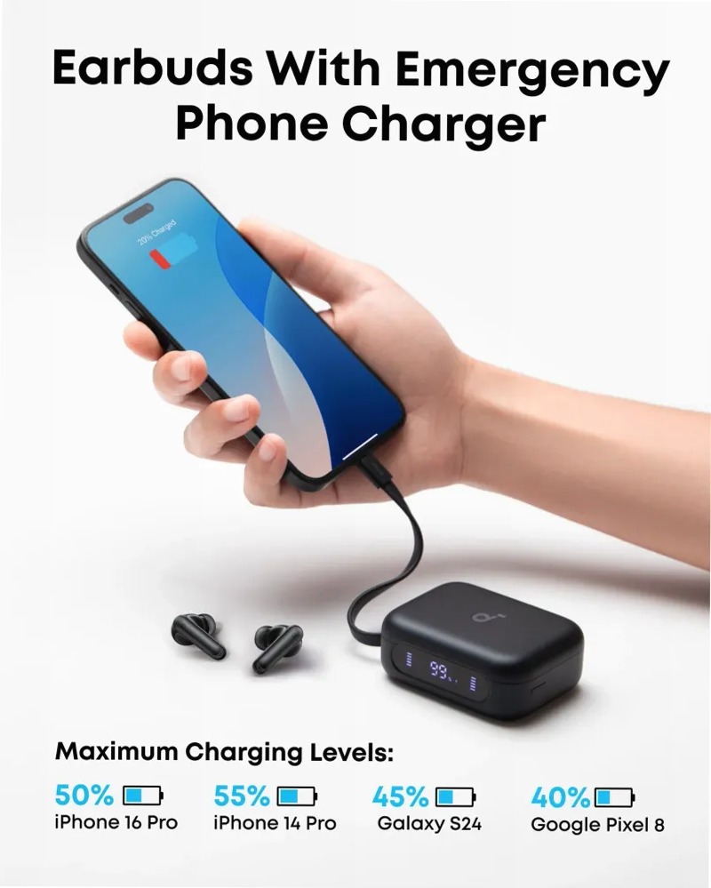 P41i | Auricolari wireless con caricabatterie portatile per telefono (senza adattatore Lightning)