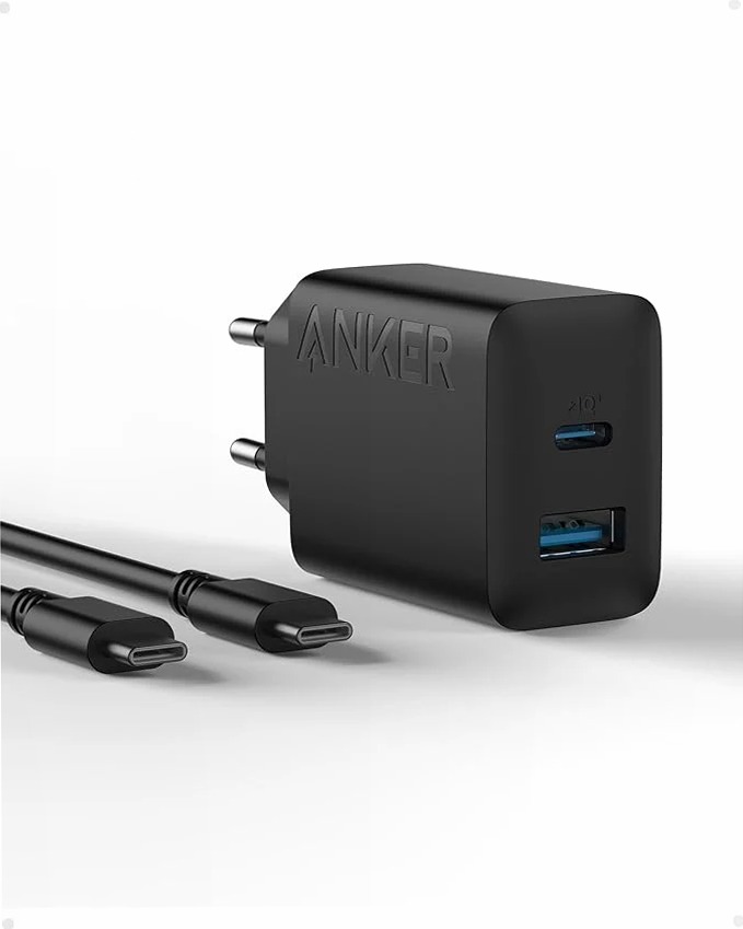 Caricabatterie Anker da 20 W (iPhone/iPad, USB-C, cavo da 1,5 m)