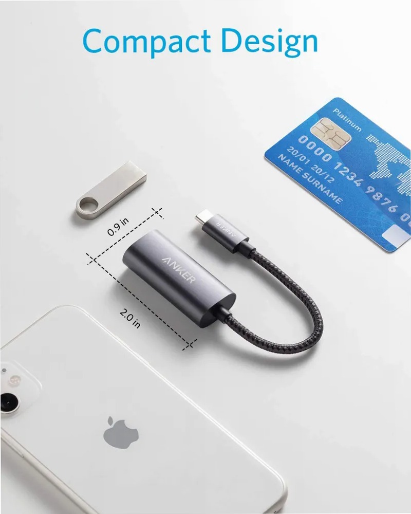 Adattatore PowerExpand da USB-C a Gigabit Ethernet