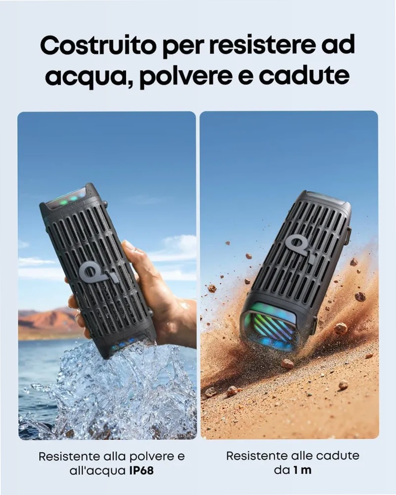 soundcore Boom 3i | Altoparlante portatile robusto per esterni