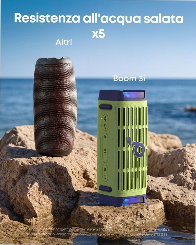 soundcore Boom 3i | Altoparlante portatile robusto per esterni