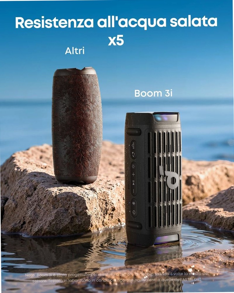 soundcore Boom 3i | Altoparlante portatile robusto per esterni