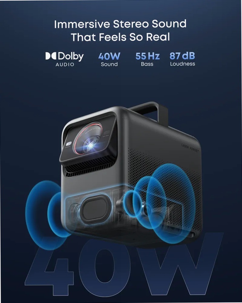 NEBULA X1 | Proiettore laser triplo 4K con audio Dolby
