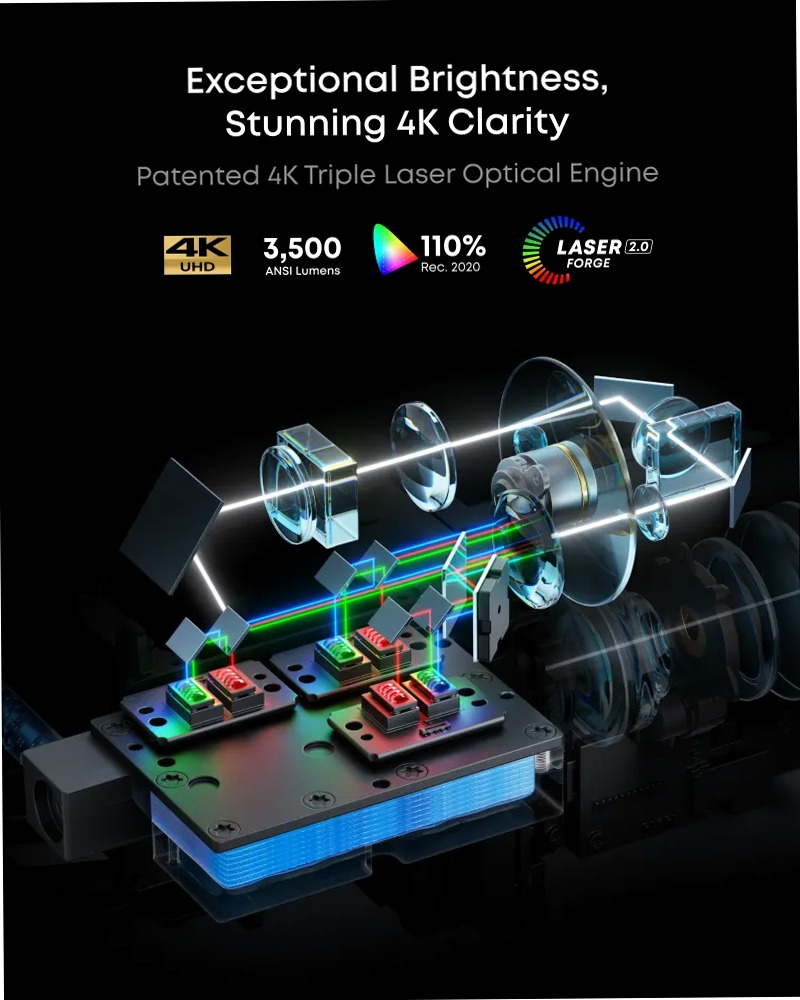 NEBULA X1 | Proiettore laser triplo 4K con audio Dolby