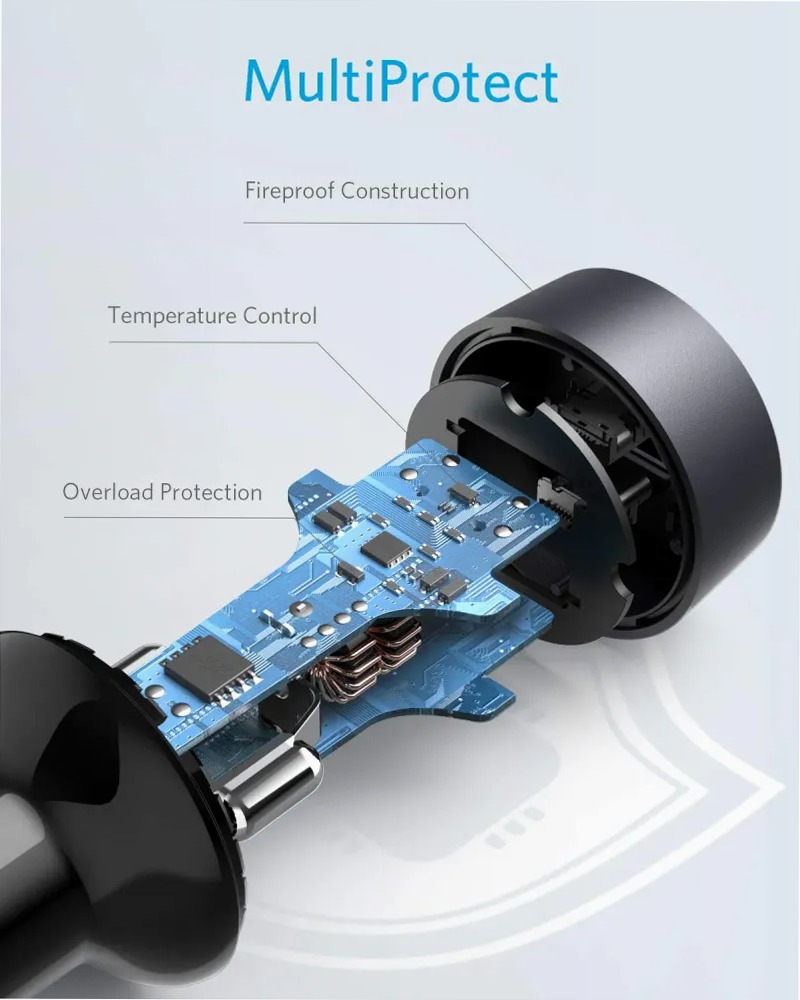 Caricabatterie da auto Anker PowerDrive III Duo USB-C
