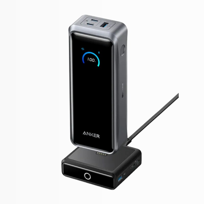 Anker Prime Powerbank (26K, 300W)+Base di ricarica Anker da 100 W per Anker Prime Power Bank