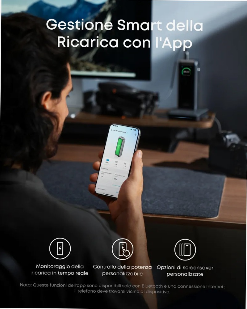 Anker Prime Powerbank (26K, 300W)+Base di ricarica Anker da 100 W per Anker Prime Power Bank