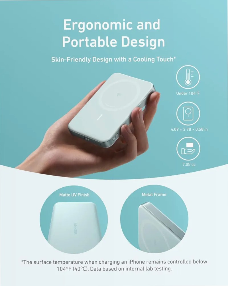 Anker MagGo Power Bank (10K, sottile)